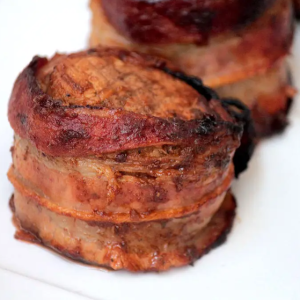 Medalhão suíno com bacon