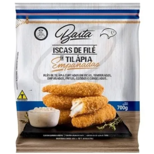 Isca de filé de tilápia