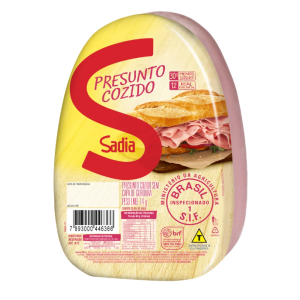sadia-Presunto cozido sem capa de gordura