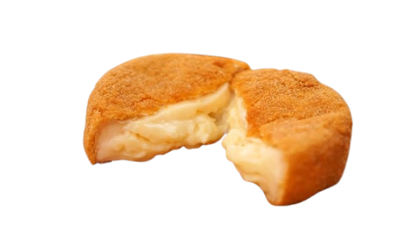 Disco de queijo empanado