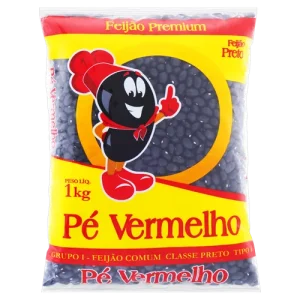 Feijão preto premium pé vermelho